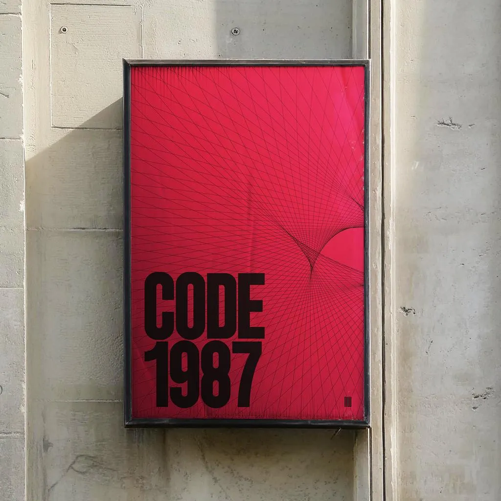 Generative art poster concept